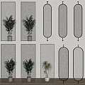 Modern Decorative Room Dividers With Transparent Glass Geometric Patterns And Various Shapes