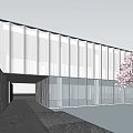Modern Sales Office Building Simple Sales Department Club 3d model