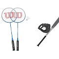 Sports Equipment Including Badminton Rackets Shuttlecock Baseball Glove And Bat