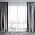 Modern Curtains 3d model