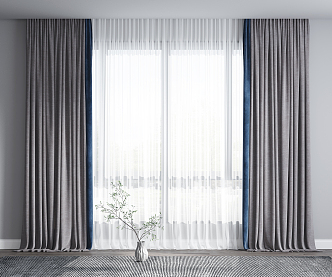 Modern Curtains 3d model