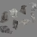 Various Styles Blankets And Shawls With Different Textures Neutral Colors Fringed Knitted Details