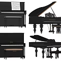 Professional Musical Instruments And Art Supplies Including Pianos Brushes And Paint Sets