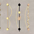 Stylish Modern Wall Lamps With Curved Spiral Shapes And Metal Details