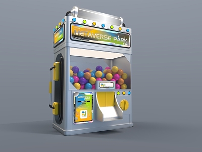 Modern Gashapon Machine model