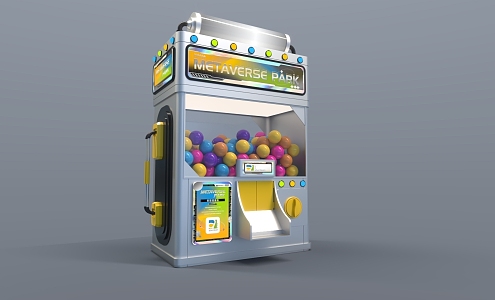 Modern Gashapon Machine 3d model