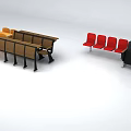 Modern Armchairs in Yellow Brown Red Black with Wooden Armrests and Comfortable Design
