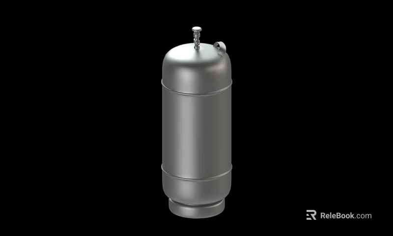 Stainless Steel Cylindrical Storage Container For Household Daily Use 3d model 