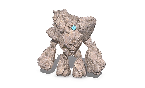 Stone Behemoth Stone Man 3d model