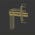 Industrial Mechanical Equipment With Steel Frame And Pipeline Structure Components
