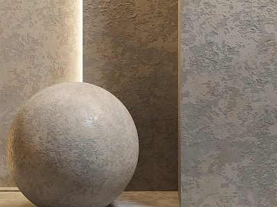 Spherical Decorative Structure With Textured Wall And Rough Surface Design 3d model