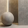 Spherical Decorative Structure With Textured Wall And Rough Surface Design 3d model