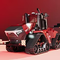 modern crawler tractor 3d model