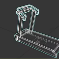 Gray Dynamo Treadmill With Black Handles Red Accents And Control Panel As Sports Equipment