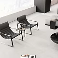Duplex Living Room Interior Design With Modern Sofa Coffee Table And Accent Wall 3d model