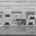 Modern High Tech Biopharmaceutical Manufacturing Facility With Advanced Equipment Displays 3d model