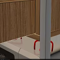 Modern Bathroom Cabinet Rack With Drawers Cabinet Doors And Storage Functionality 3d model