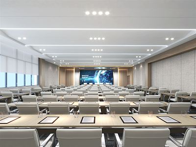 Modern Conference Hall Large Conference Room 3d model