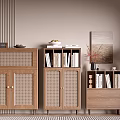 Middle Ancient Style Side Cabinet Simple Style Cabinet Whole Cabinet Dining Side Cabinet Balcony Cabinet Locker Entrance Cabinet 3d model