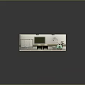 Medical Room Interior With Surgical Equipment Wheelchair Hospital Bed And Examination Table