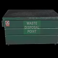 Trash can big trash can outdoor trash can community trash can park trash can low face number low model simple model game sub-era film and television level realism 3d model