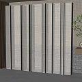 New Chinese-style screen partition screen 3d model