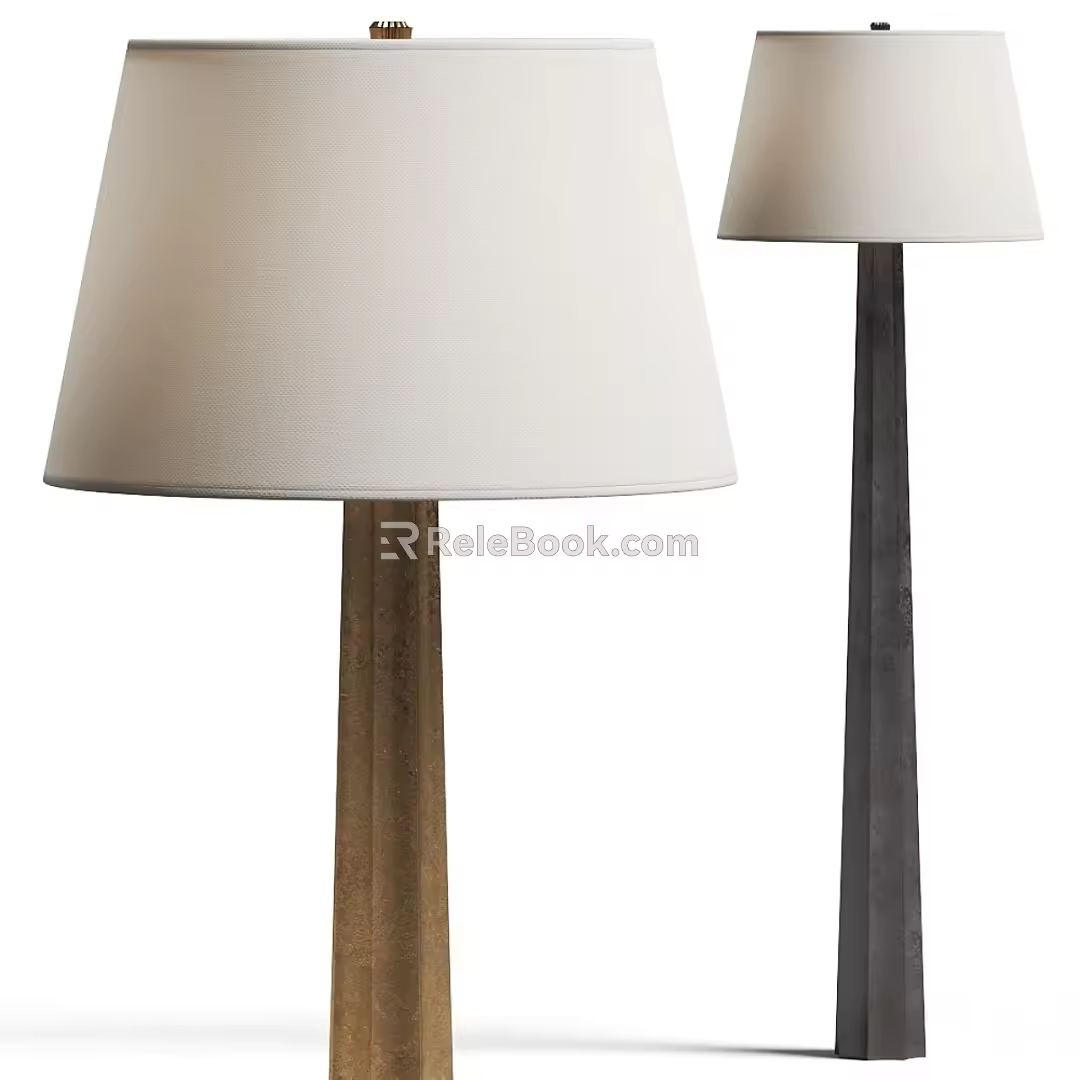 Groove Pointed Floor Lamp 3d model