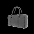 BALLY Black Leather Duffle Bag With Sturdy Handles And Smooth Zipper
