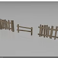 Rustic Wooden Fence Components With Different Styles For Outdoor Garden