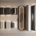 Contemporary Wall Lamps With Various Shapes And Black White Color Designs