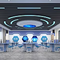 school classroom laboratory 3d model