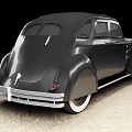 Chrysler Airflow 1930 s car sedan vintage car 3d model