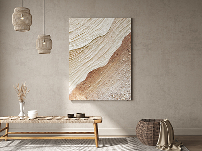 Quiet Decorative Painting Decorative Hanging Painting 3d model