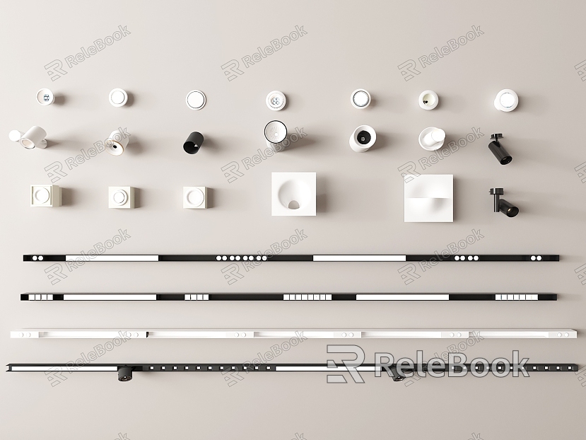 Lamp combination downlight spotlight gypsum lamp model