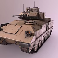 Infantry Fighting Vehicle Armored Vehicle Reconnaissance Vehicle Tank Armored Transport Vehicle Tracked Armored Vehicle Low Face Number Low Model Simple Model Game Video Level Super Realistic 3d model
