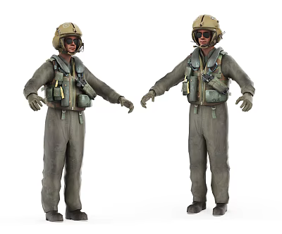 Modern Soldier American Gi 3d model