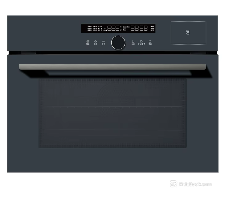 Modern Built in Kitchen Oven Featuring Digital Display And Control Panel 3d model