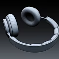 Bellinger Black and Blue Headphones with Leather Headband Metallic Accents and Over Ear Earpads