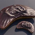 Chocolate Covered Half Moon Cookies With Shiny Coating In Two Sizes