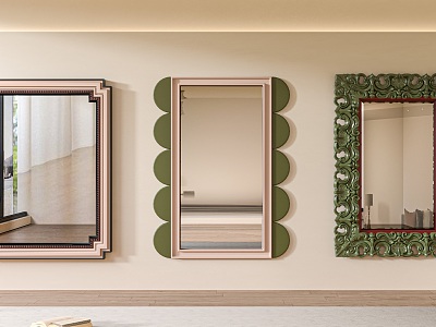 Modern shaped mirror model