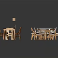 Various Styles of Furniture Collection Featuring Tables Chairs and Sofas in Wooden and White Tones