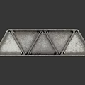 Metallic Geometric Objects With Triangular Sides On Black Background With Reflections