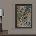 Abstract Painting With Vibrant Leaves And Flowers In Framed Wall Art Interior