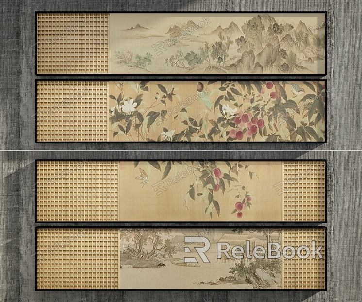 New Chinese Style Decorative Hanging Painting model