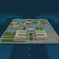 Modern School Campus Featuring Multiple Buildings Green Lawns And Walkways