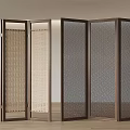 Silent wind screen partition 3d model