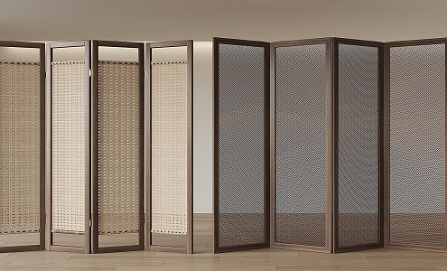 Silent wind screen partition 3d model