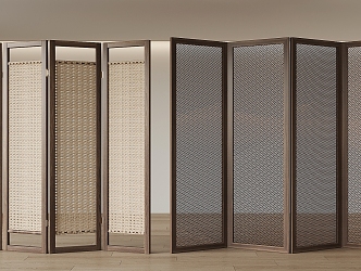 Silent wind screen partition 3d model