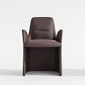 Modern Single Accent Chair With Beige Brown Gray Upholstery And Armrest Design