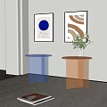 Modern combination of several sides and several sides 3d model